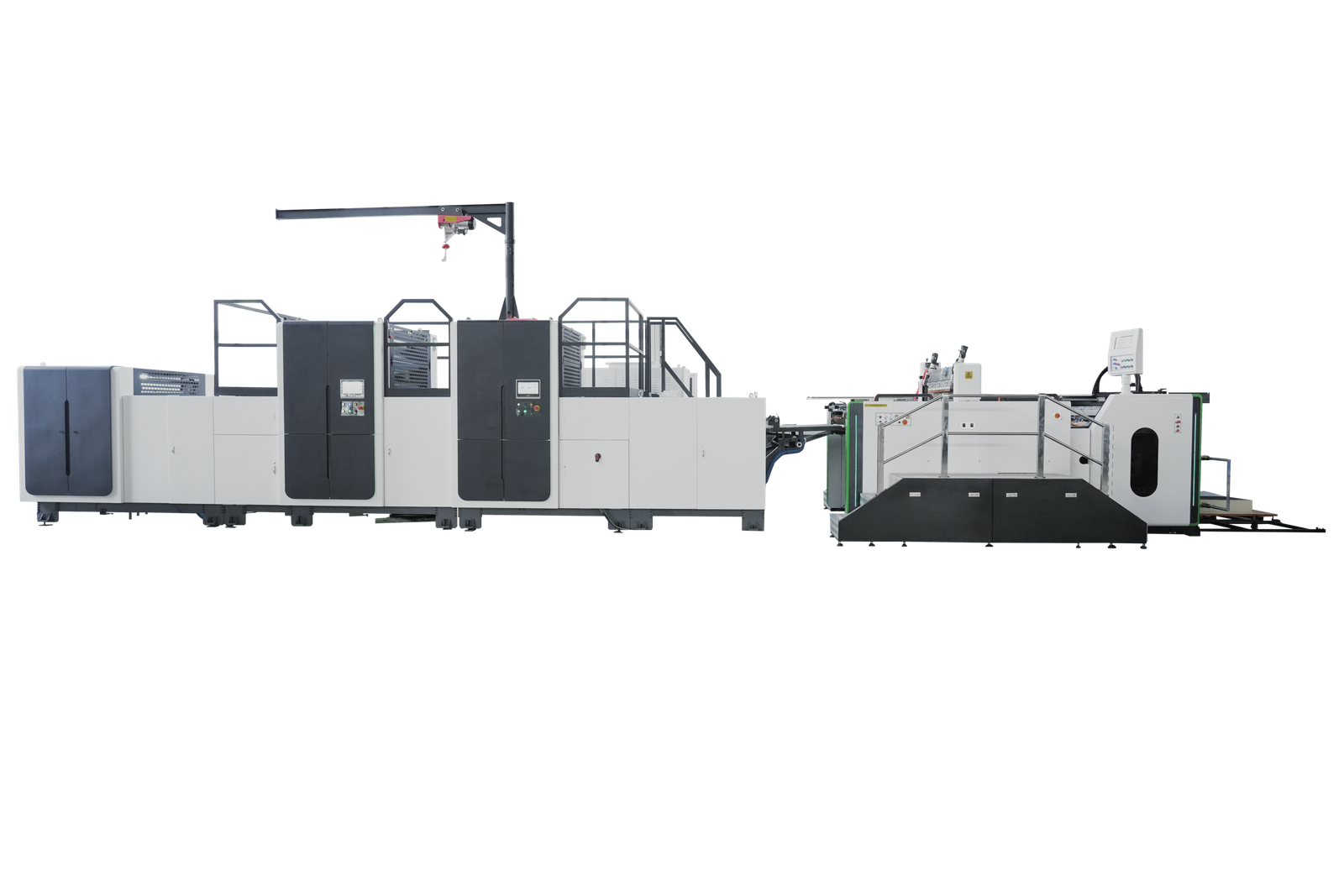 SAGLIN Screen Finishing Lines — cold foil, hologram and spot UV on the GST-1060 screen press